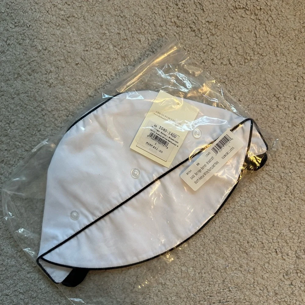 NWT/ The Beaufort Bonnet Company- Barringer Bonnet- Boy- Size S (4-9M) - Picture 3 of 3